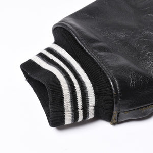 RocaweaR Rocawea Leather Jacket Jay-Z Black Leather Polyester Size XL Antique Silver Hardware Good Condition Used 4a001421