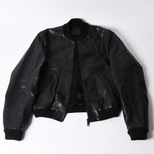 画像をギャラリービューアに読み込む, PRADA プラダ Black ブラック Leather Jacket レザージャケット Size50 サイズ50 CN 180/100 A 美品 中古 4a000484