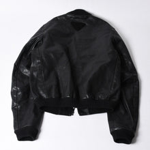画像をギャラリービューアに読み込む, PRADA プラダ Black ブラック Leather Jacket レザージャケット Size50 サイズ50 CN 180/100 A 美品 中古 4a000484