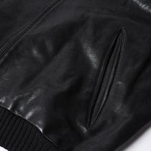 画像をギャラリービューアに読み込む, PRADA プラダ Black ブラック Leather Jacket レザージャケット Size50 サイズ50 CN 180/100 A 美品 中古 4a000484