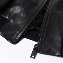 画像をギャラリービューアに読み込む, PRADA プラダ Black ブラック Leather Jacket レザージャケット Size50 サイズ50 CN 180/100 A 美品 中古 4a000484
