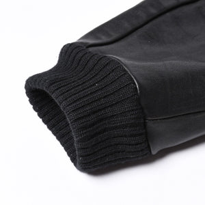 PRADA プラダ Black ブラック Leather Jacket レザージャケット Size50 サイズ50 CN 180/100 A 美品 中古 4a000484