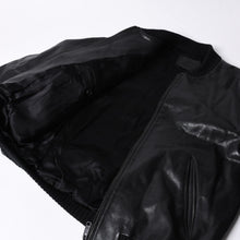 画像をギャラリービューアに読み込む, PRADA プラダ Black ブラック Leather Jacket レザージャケット Size50 サイズ50 CN 180/100 A 美品 中古 4a000484