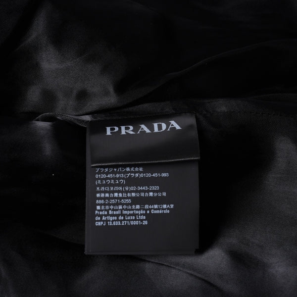 PRADA プラダ Black ブラック Leather Jacket レザージャケット Size50 サイズ50 CN 180/100 A 美品 中古 4a000484