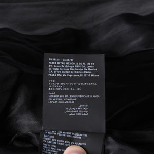 PRADA プラダ Black ブラック Leather Jacket レザージャケット Size50 サイズ50 CN 180/100 A 美品 中古 4a000484
