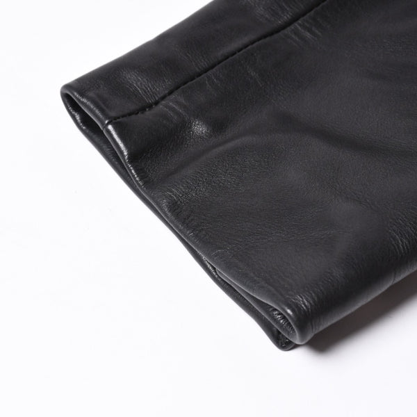 CHROME HEARTS 3B Leather Tailored Jacket Size M Single Cross Ball Button Black Good Condition Used 4a001537