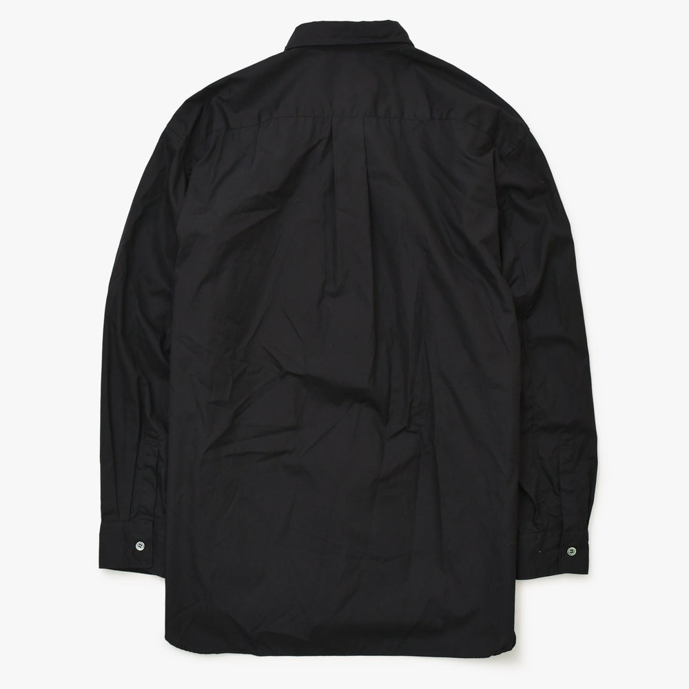 極美品 BLACK COMME des GARCONS ブラックコムデギャルソン ブラック黒 長袖シャツ ベルト Sサイズ 1P-B003 美品 4a001380