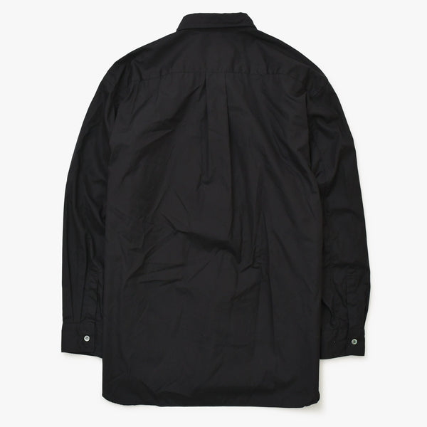 極美品 BLACK COMME des GARCONS ブラックコムデギャルソン ブラック黒 長袖シャツ ベルト Sサイズ 1P-B003 美品 4a001380