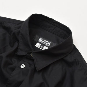 極美品 BLACK COMME des GARCONS ブラックコムデギャルソン ブラック黒 長袖シャツ ベルト Sサイズ 1P-B003 美品 4a001380