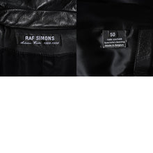画像をギャラリービューアに読み込む, 極美品 RAF SIMONS ラフシモンズ 98-99AW レザーライダースコート 超希少品 ブラック サイズ50 中古 4a001383
