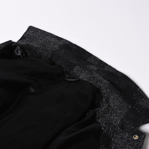 新品同様品 LOUIS VUITTON ルイヴィトン ミックスレザー バーシティブルゾン ジャケット サイズ46 1AHBUU コットン ゴートスキン 中古 4a002119