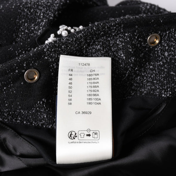 新品同様品 LOUIS VUITTON ルイヴィトン ミックスレザー バーシティブルゾン ジャケット サイズ46 1AHBUU コットン ゴートスキン 中古 4a002119