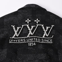 画像をギャラリービューアに読み込む, 新品同様品 LOUIS VUITTON ルイヴィトン ミックスレザー バーシティブルゾン ジャケット サイズ46 1AHBUU コットン ゴートスキン 中古 4a002119