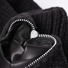 画像をギャラリービューアに読み込む, 極美品 CHROME HEARTS クロムハーツ ダガージップヘビーゲージニットジャケット ブラック カシミヤ シルバー金具 ダガー クロスパッチ トリプルクロス 中古 4a001956