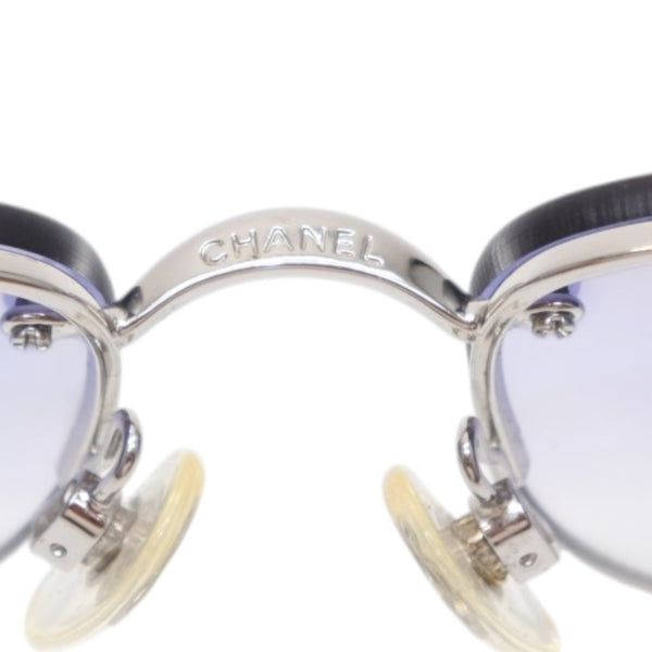 CHANEL シャネル Sunglasses サングラス リムレス サングラス 4113 65◻︎15 120 パープル クリア 美品 中古 4a001389