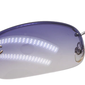 CHANEL シャネル Sunglasses サングラス リムレス サングラス 4113 65◻︎15 120 パープル クリア 美品 中古 4a001389