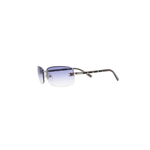 CHANEL シャネル Sunglasses サングラス リムレス サングラス 4113 65◻︎15 120 パープル クリア 美品 中古 4a001389