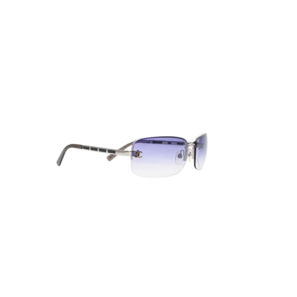 CHANEL シャネル Sunglasses サングラス リムレス サングラス 4113 65◻︎15 120 パープル クリア 美品 中古 4a001389
