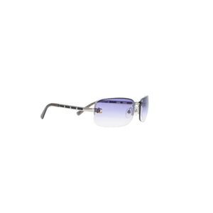 CHANEL シャネル Sunglasses サングラス リムレス サングラス 4113 65◻︎15 120 パープル クリア 美品 中古 4a001389