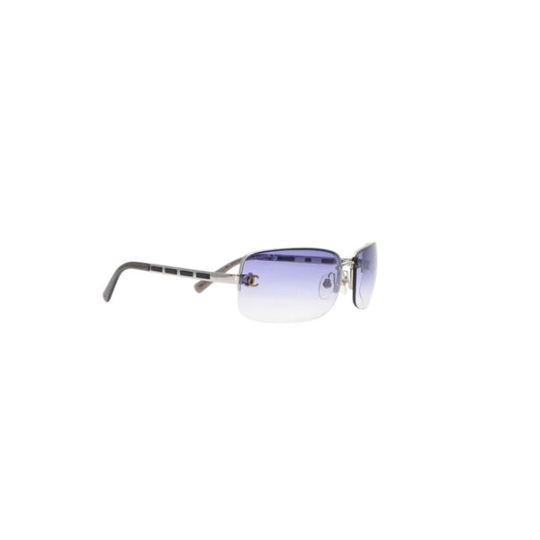 CHANEL シャネル Sunglasses サングラス リムレス サングラス 4113 65◻︎15 120 パープル クリア 美品 中古 4a001389