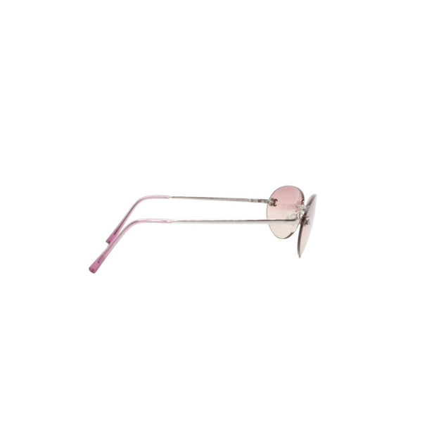 Very good condition CHANEL rimless sunglasses eyewear 4013 c.124/58 size 59□16 130 here mark pink gradation used 4a001368