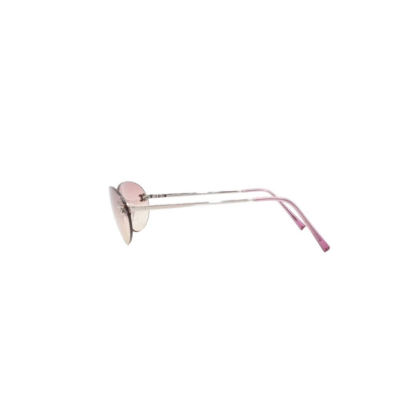 Very good condition CHANEL rimless sunglasses eyewear 4013 c.124/58 size 59□16 130 here mark pink gradation used 4a001368