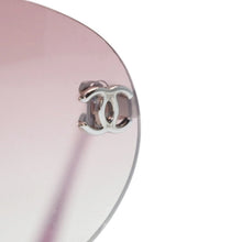 画像をギャラリービューアに読み込む, 極美品 CHANEL シャネル リムレス サングラス アイウェア 4013 c.124/58 サイズ59□16 130 ココマーク ピンク グラデーション 中古 4a001368