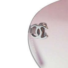 画像をギャラリービューアに読み込む, 極美品 CHANEL シャネル リムレス サングラス アイウェア 4013 c.124/58 サイズ59□16 130 ココマーク ピンク グラデーション 中古 4a001368