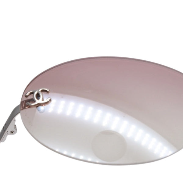 Very good condition CHANEL rimless sunglasses eyewear 4013 c.124/58 size 59□16 130 here mark pink gradation used 4a001368