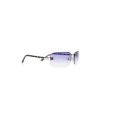 画像をギャラリービューアに読み込む, CHANEL シャネル Sunglasses サングラス リムレス サングラス 4113 65◻︎15 120 パープル クリア 美品 中古 4a001389