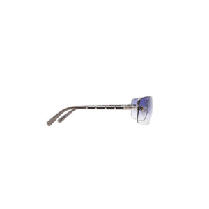 CHANEL シャネル Sunglasses サングラス リムレス サングラス 4113 65◻︎15 120 パープル クリア 美品 中古 4a001389
