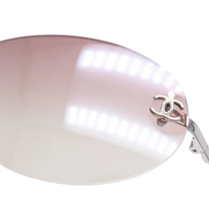 Very good condition CHANEL rimless sunglasses eyewear 4013 c.124/58 size 59□16 130 here mark pink gradation used 4a001368