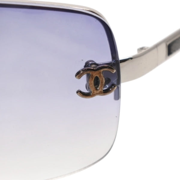 CHANEL シャネル Sunglasses サングラス リムレス サングラス 4113 65◻︎15 120 パープル クリア 美品 中古 4a001389