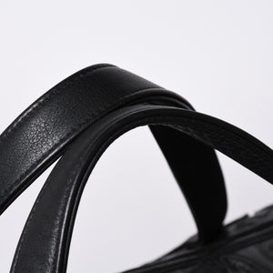 Very Good Condition CHROME HEARTS DUFFLE SML Boston Bag Small Cemetery Cross Black Patch Cross Ball Chain Used 4a001394