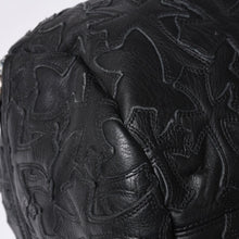 画像をギャラリービューアに読み込む, 極美品 CHROME HEARTS クロムハーツ DUFFLE SML ボストンバッグ スモール セメタリークロス ブラックパッチ クロスボールチェーン 中古 4a001394