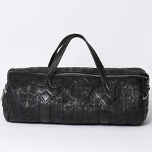 画像をギャラリービューアに読み込む, 極美品 CHROME HEARTS クロムハーツ DUFFLE SML ボストンバッグ スモール セメタリークロス ブラックパッチ クロスボールチェーン 中古 4a001394