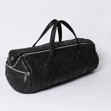 画像をギャラリービューアに読み込む, 極美品 CHROME HEARTS クロムハーツ DUFFLE SML ボストンバッグ スモール セメタリークロス ブラックパッチ クロスボールチェーン 中古 4a001394
