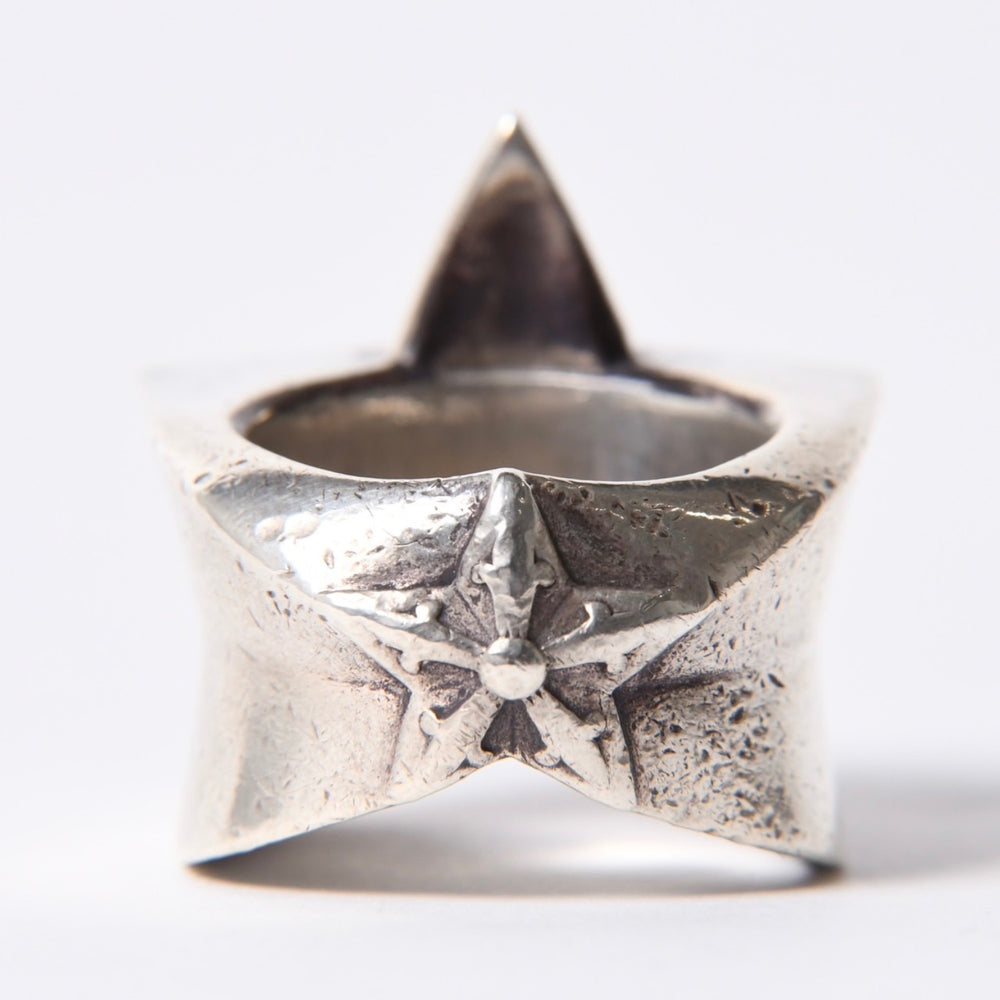 CHROME HEARTS STR LRG Large Sterling Ring Weight Approx. 60.0g Size 24 2011/.925 Stamp Good Condition Used 4a001403