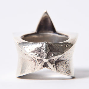 CHROME HEARTS STR LRG Large Sterling Ring Weight Approx. 60.0g Size 24 2011/.925 Stamp Good Condition Used 4a001403