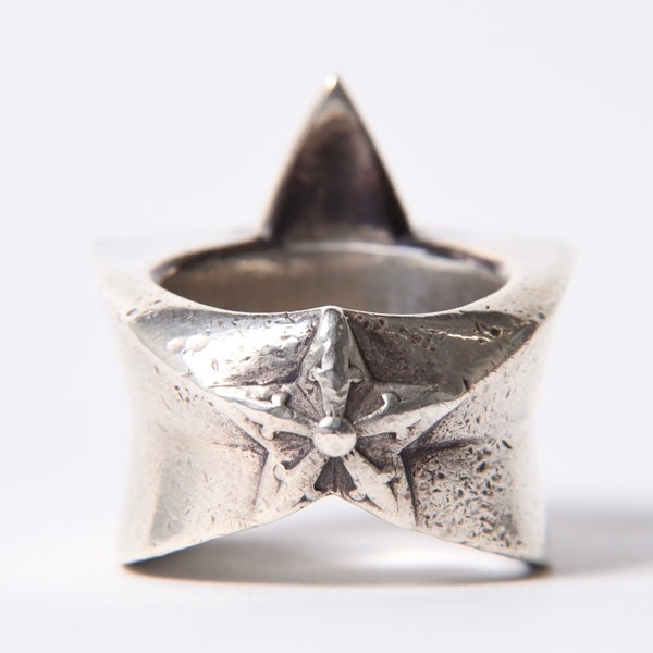 CHROME HEARTS STR LRG Large Sterling Ring Weight Approx. 60.0g Size 24 2011/.925 Stamp Good Condition Used 4a001403