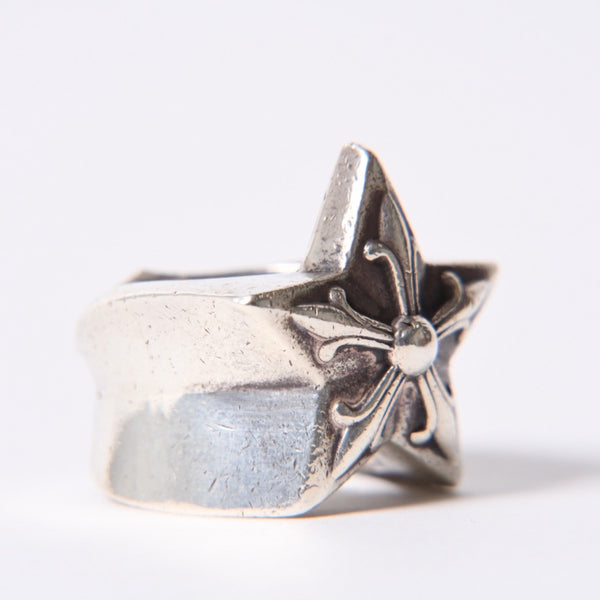 CHROME HEARTS STR LRG Large Sterling Ring Weight Approx. 60.0g Size 24 2011/.925 Stamp Good Condition Used 4a001403
