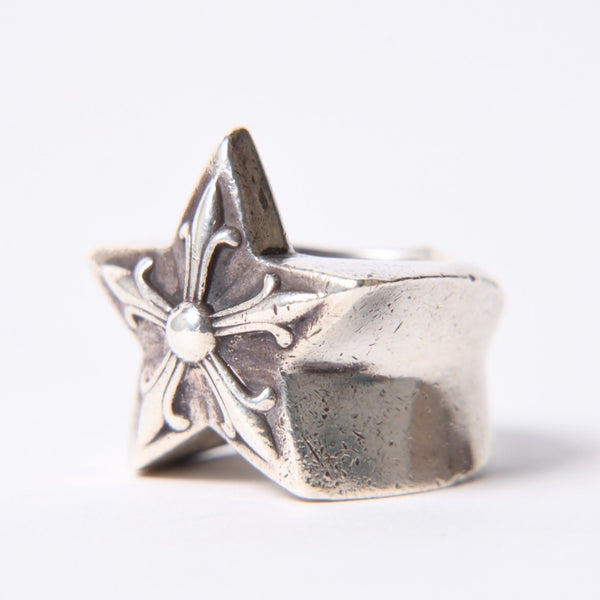 CHROME HEARTS STR LRG Large Sterling Ring Weight Approx. 60.0g Size 24 2011/.925 Stamp Good Condition Used 4a001403