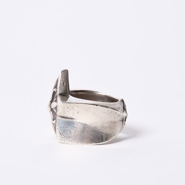 CHROME HEARTS STR LRG Large Sterling Ring Weight Approx. 60.0g Size 24 2011/.925 Stamp Good Condition Used 4a001403