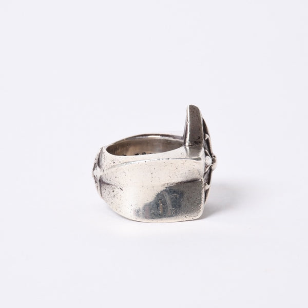 CHROME HEARTS STR LRG Large Sterling Ring Weight Approx. 60.0g Size 24 2011/.925 Stamp Good Condition Used 4a001403