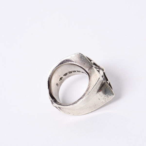 CHROME HEARTS STR LRG Large Sterling Ring Weight Approx. 60.0g Size 24 2011/.925 Stamp Good Condition Used 4a001403