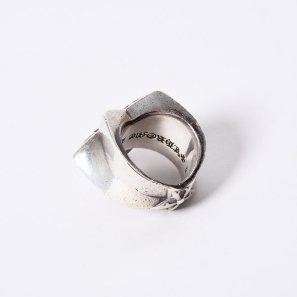 CHROME HEARTS STR LRG Large Sterling Ring Weight Approx. 60.0g Size 24 2011/.925 Stamp Good Condition Used 4a001403