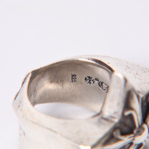 CHROME HEARTS STR LRG Large Sterling Ring Weight Approx. 60.0g Size 24 2011/.925 Stamp Good Condition Used 4a001403