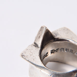 CHROME HEARTS STR LRG Large Sterling Ring Weight Approx. 60.0g Size 24 2011/.925 Stamp Good Condition Used 4a001403