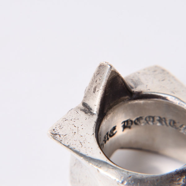 CHROME HEARTS STR LRG Large Sterling Ring Weight Approx. 60.0g Size 24 2011/.925 Stamp Good Condition Used 4a001403