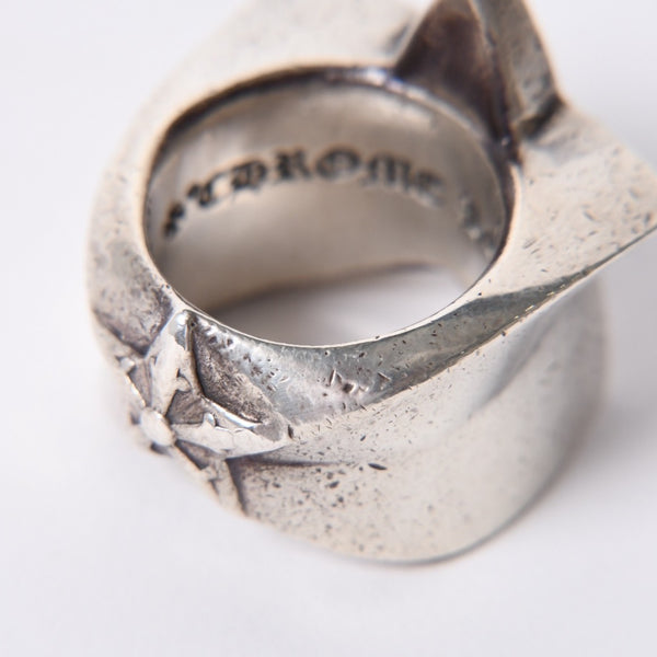 CHROME HEARTS STR LRG Large Sterling Ring Weight Approx. 60.0g Size 24 2011/.925 Stamp Good Condition Used 4a001403